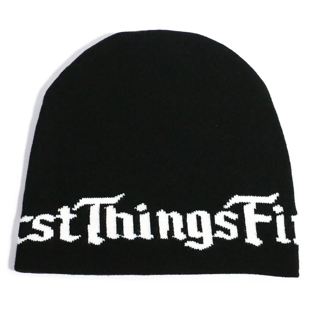 142 COTTON BEANIE / BLACK