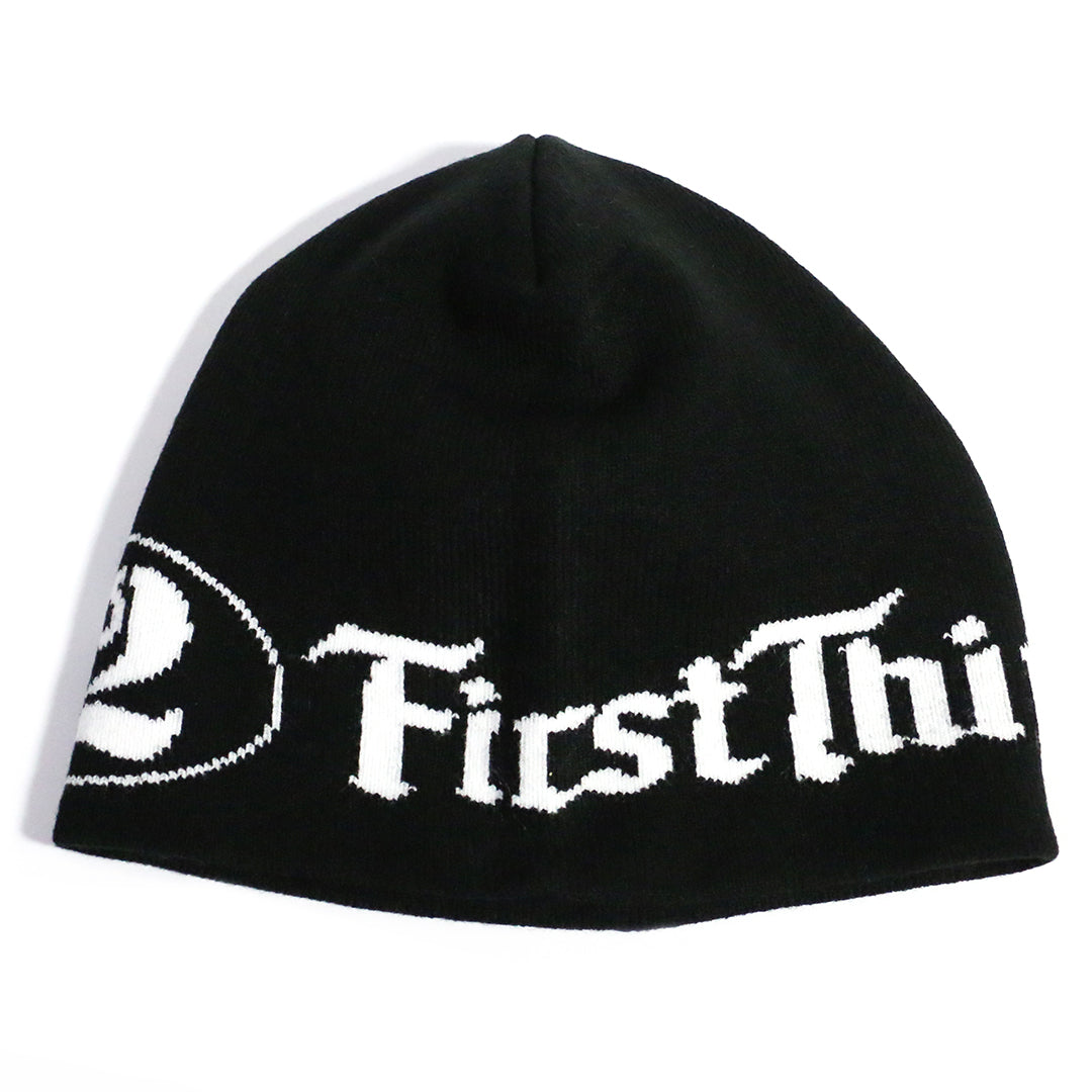 142 COTTON BEANIE / BLACK
