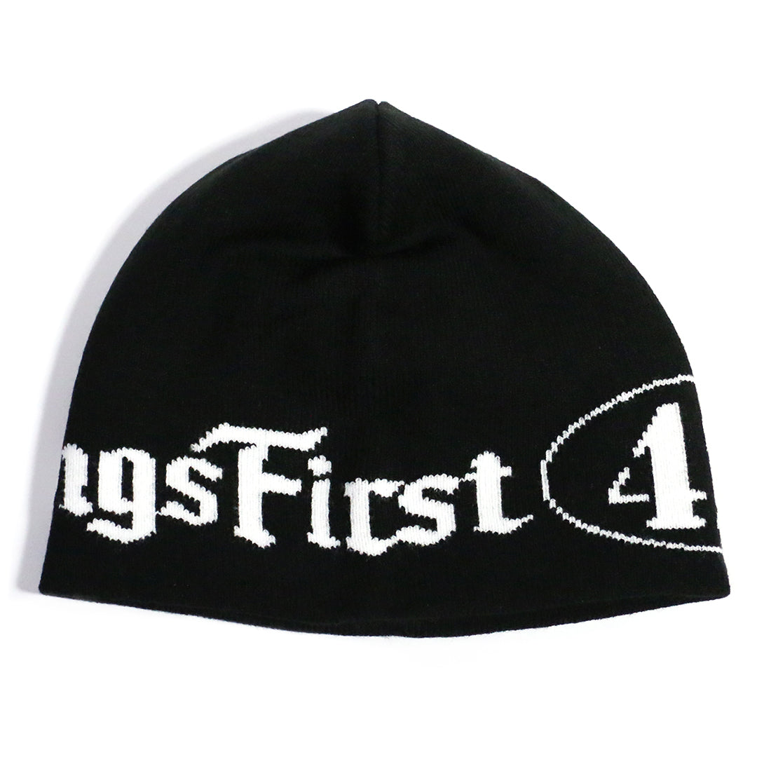 142 COTTON BEANIE / BLACK