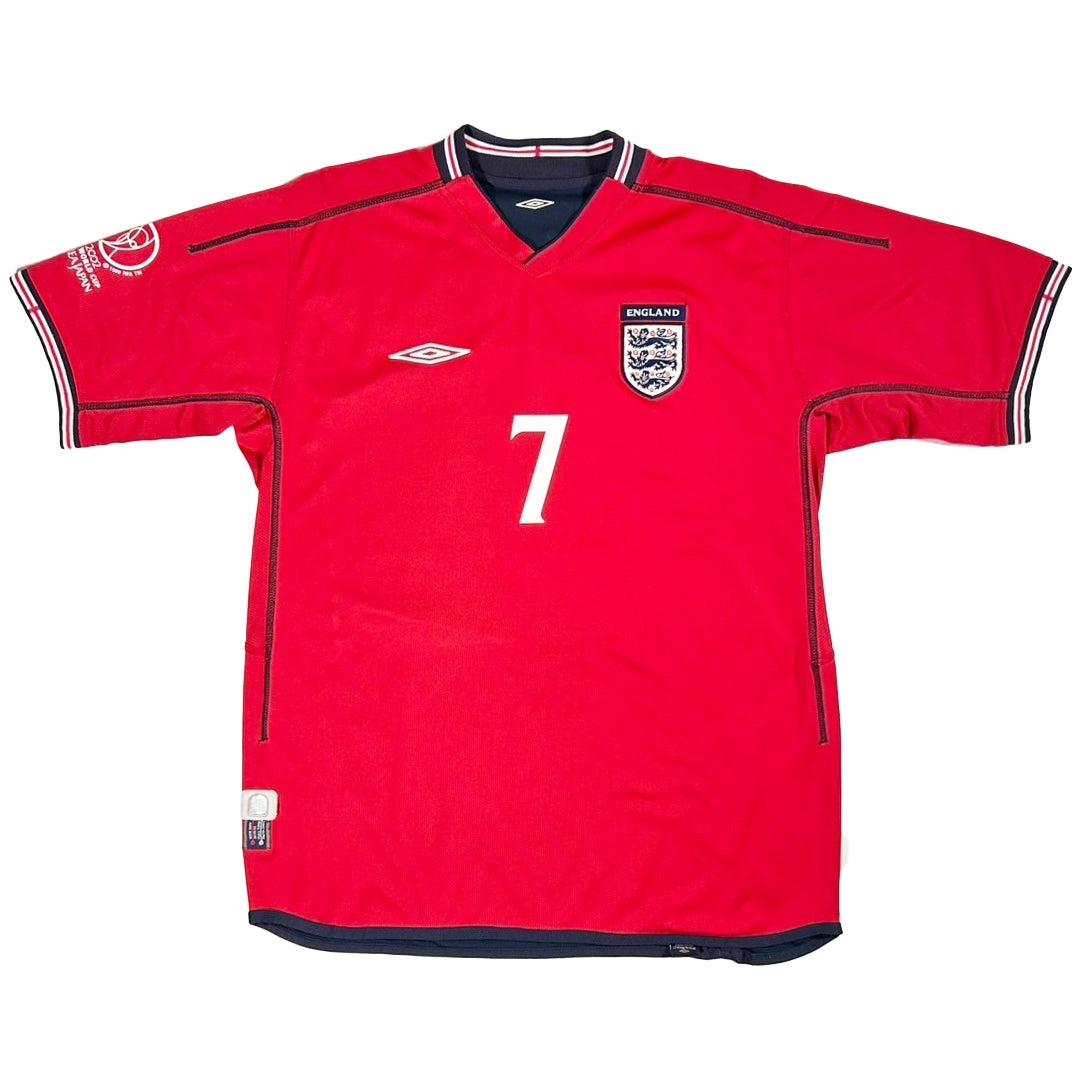 2002 FIFA korea Japan England Away Beckham #7 / M 077
