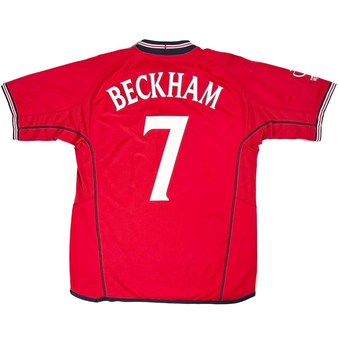 2002 FIFA korea Japan England Away Beckham #7 / M 077