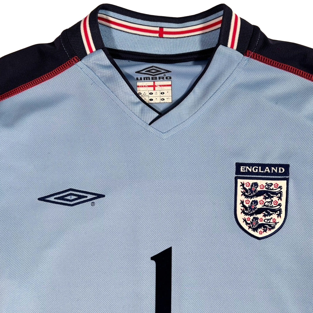 2002 FIFA korea Japan Print England Away SEAMAN #1 / M 078