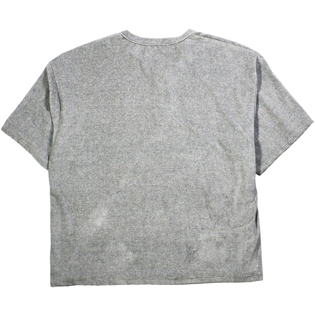 LOCALS ONLY x SUPERTRAMP "VELOR HENRY NECK S/S SHIRTS" / GREYx黒蝶貝ボタン