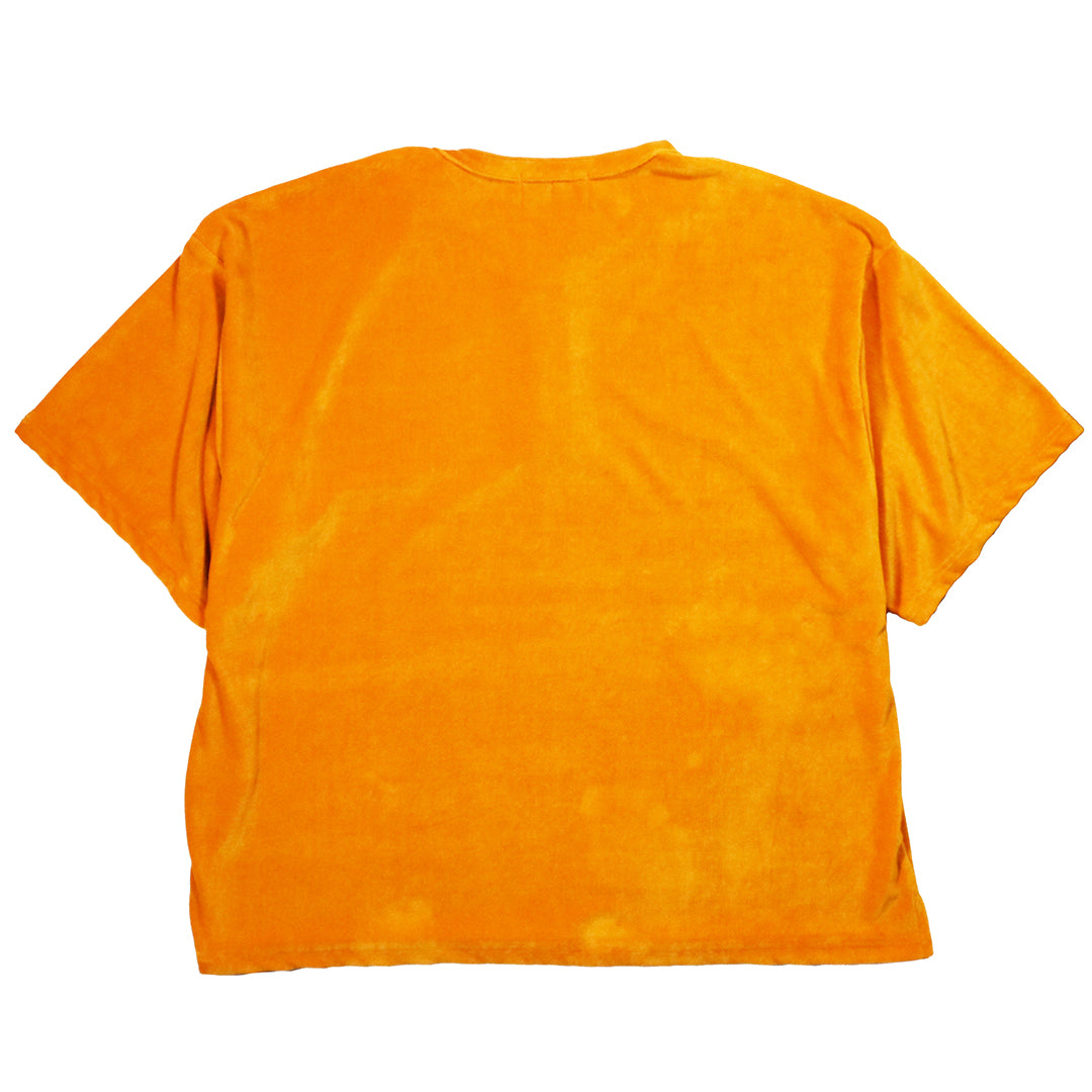 LOCALS ONLY x SUPERTRAMP "VELOR HENRY NECK S/S SHIRTS" / YELLOW x黒蝶貝ボタン