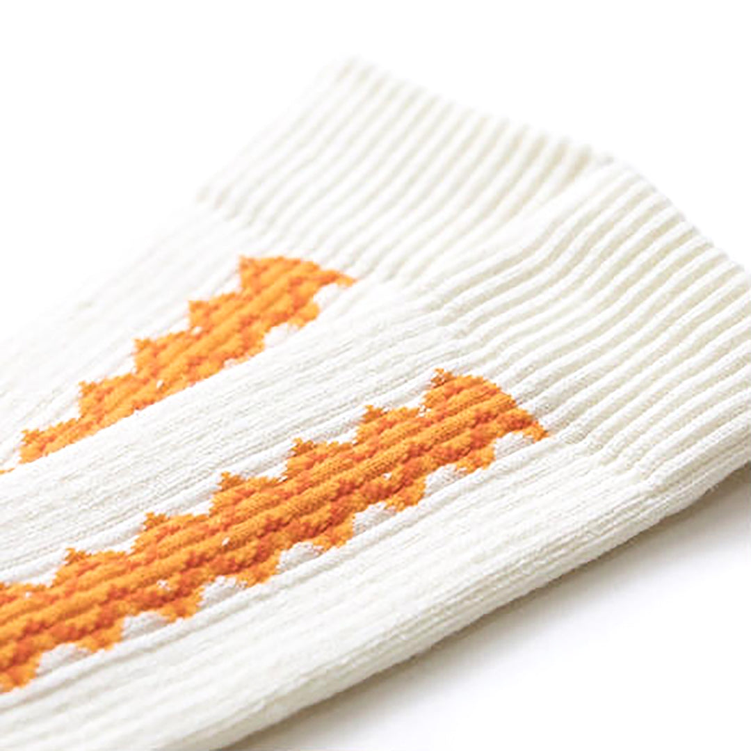SURF SKATE CAMP ZIG-ZAG WOOL SOX / WHITE