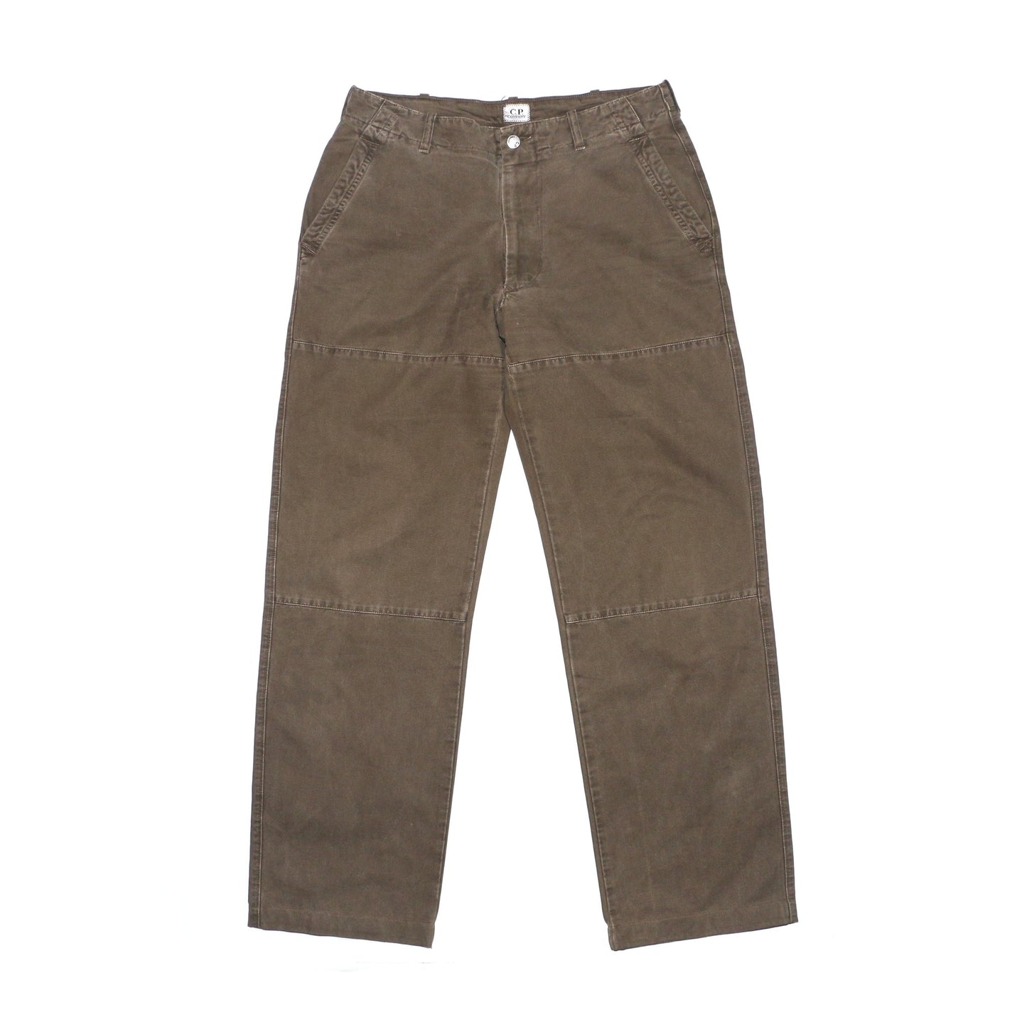 90s C.P COMPANY DOUBLE KNEE WORK PANTS / BROWN