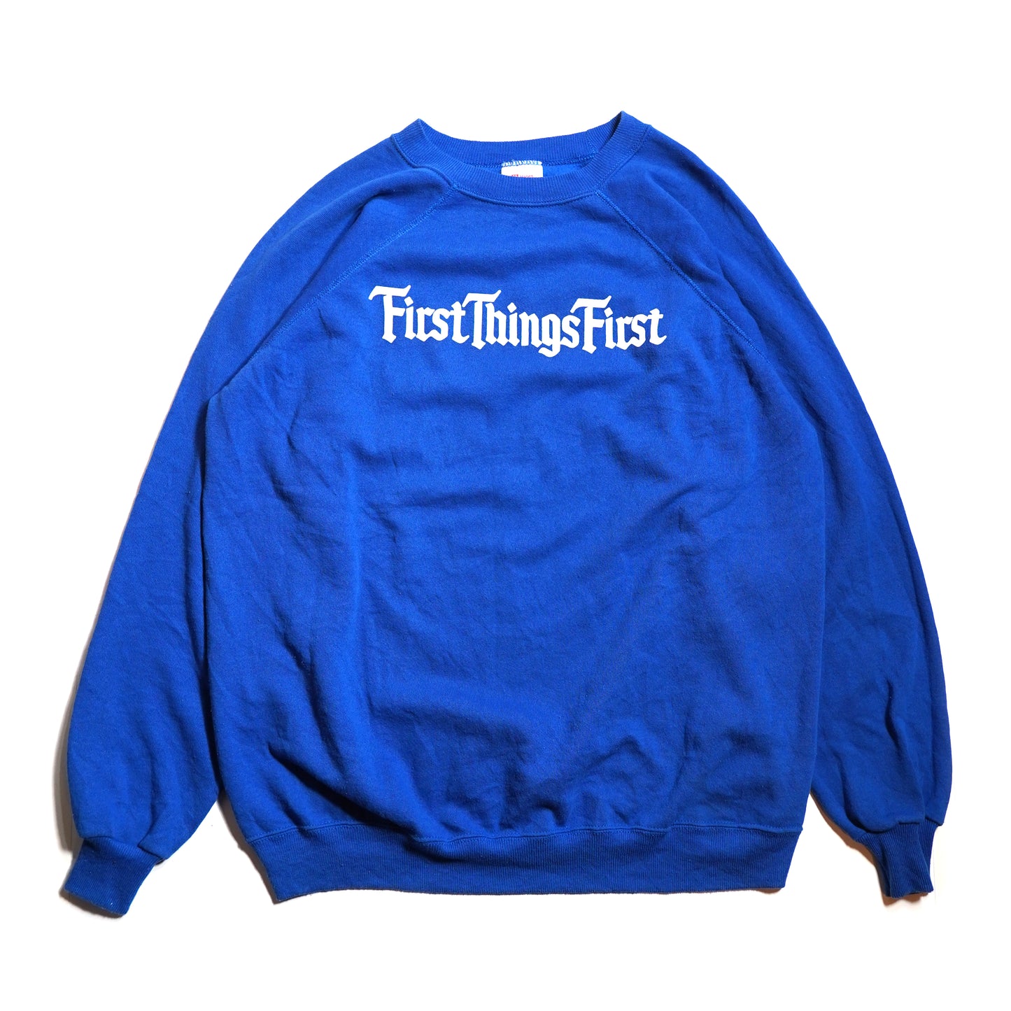 SUPERTRAMP made in USA “90s Hanes” raglan sweat / BLUE