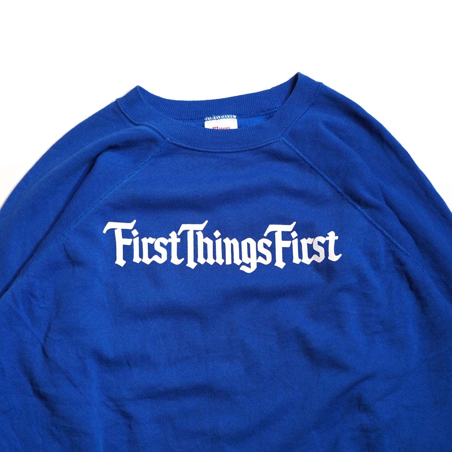 SUPERTRAMP made in USA “90s Hanes” raglan sweat / BLUE