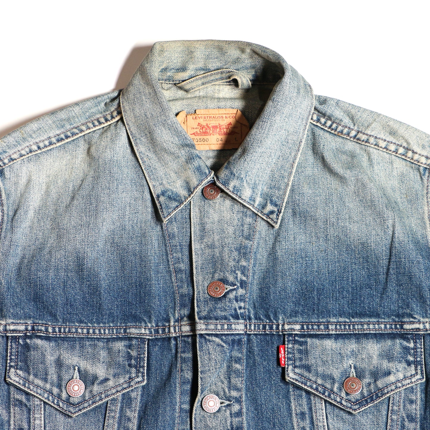 "VINTAGE" 90s EURO LEVI'S DENIM JACKET 70500-04/ INDIGO / 表記L
