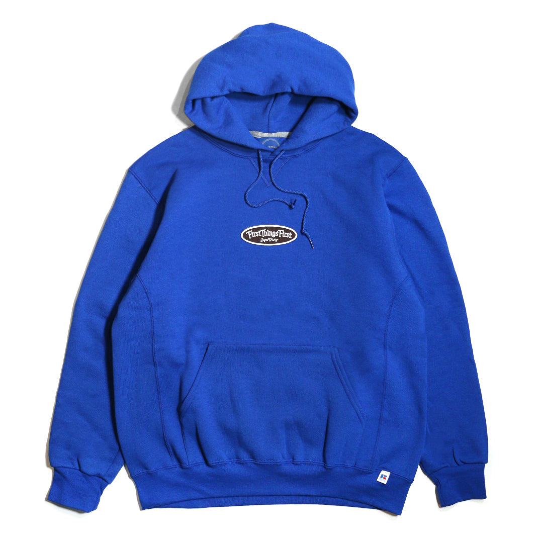 FTF WAPPEN HOODIE / BLUE BROWN