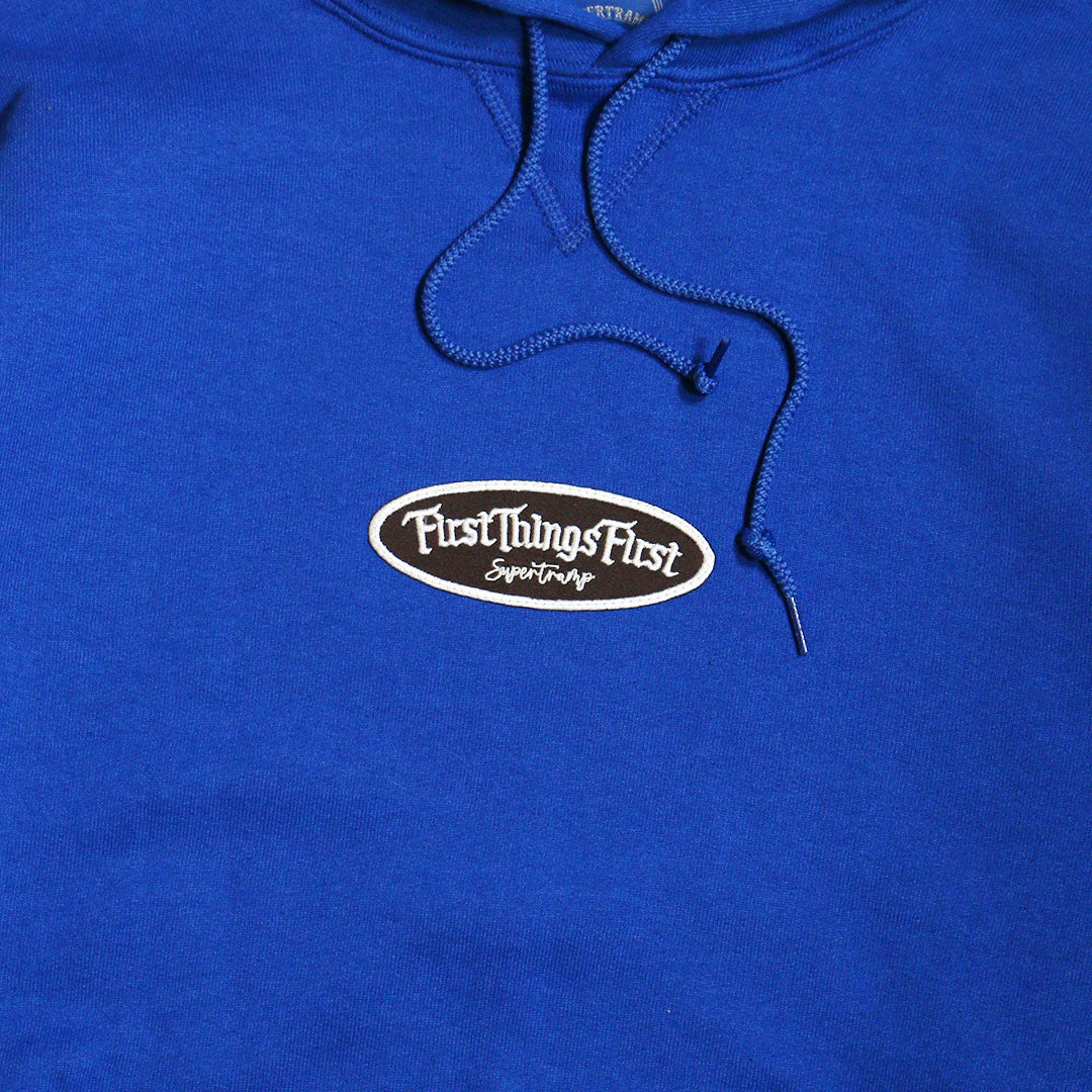 FTF WAPPEN HOODIE / BLUE BROWN