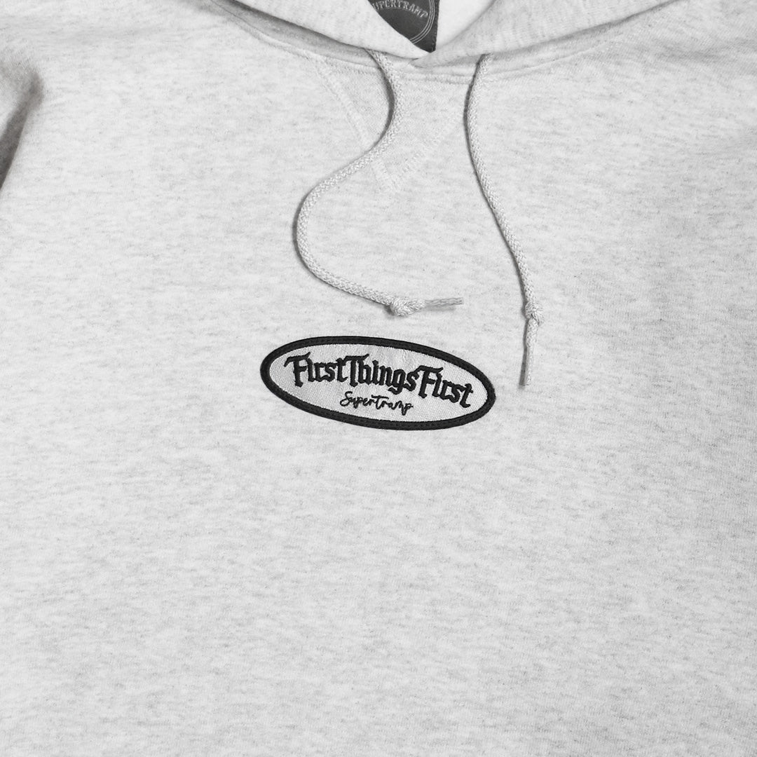 FTF WAPPEN HOODIE / GREY REFLECTOR
