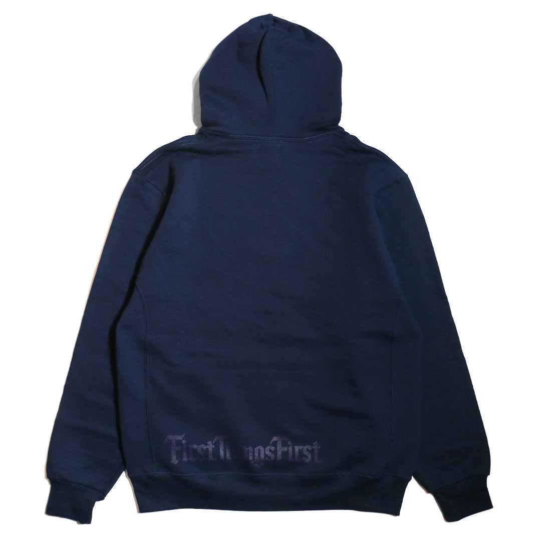 FTF WAPPEN HOODIE / NAVY BROWN
