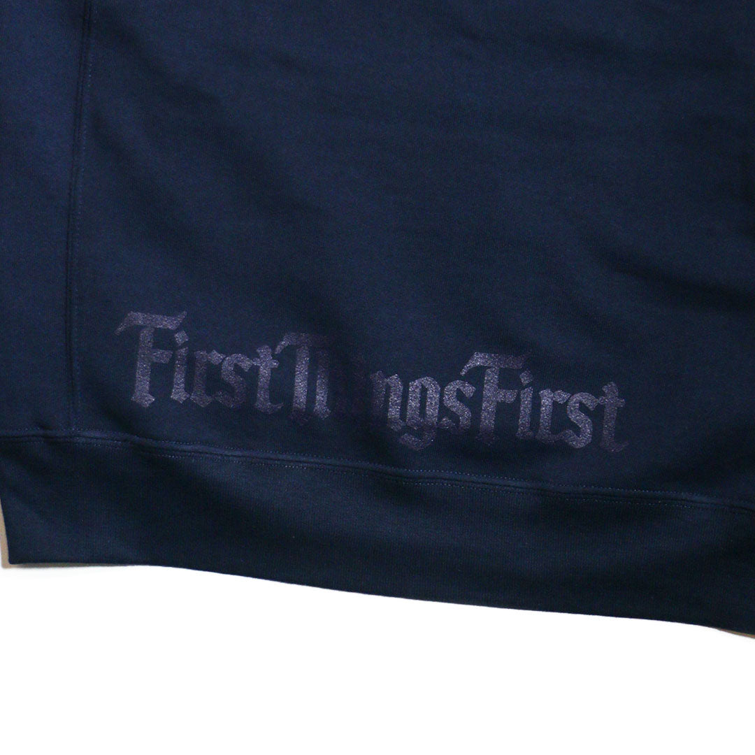 FTF WAPPEN HOODIE / NAVY BROWN