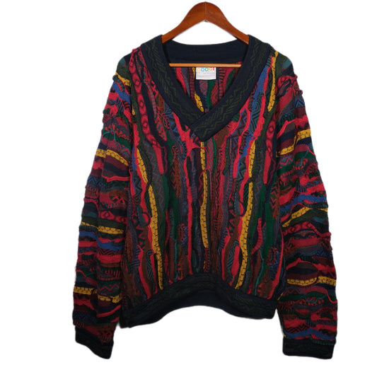 VINTAGE "COOGI" 3D KNIT SWEATER / MULTI/ 表記 L