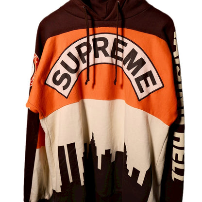 USED "SUPREME2005ss RAISING HELL HOODIE / BROWN / 表記XL"