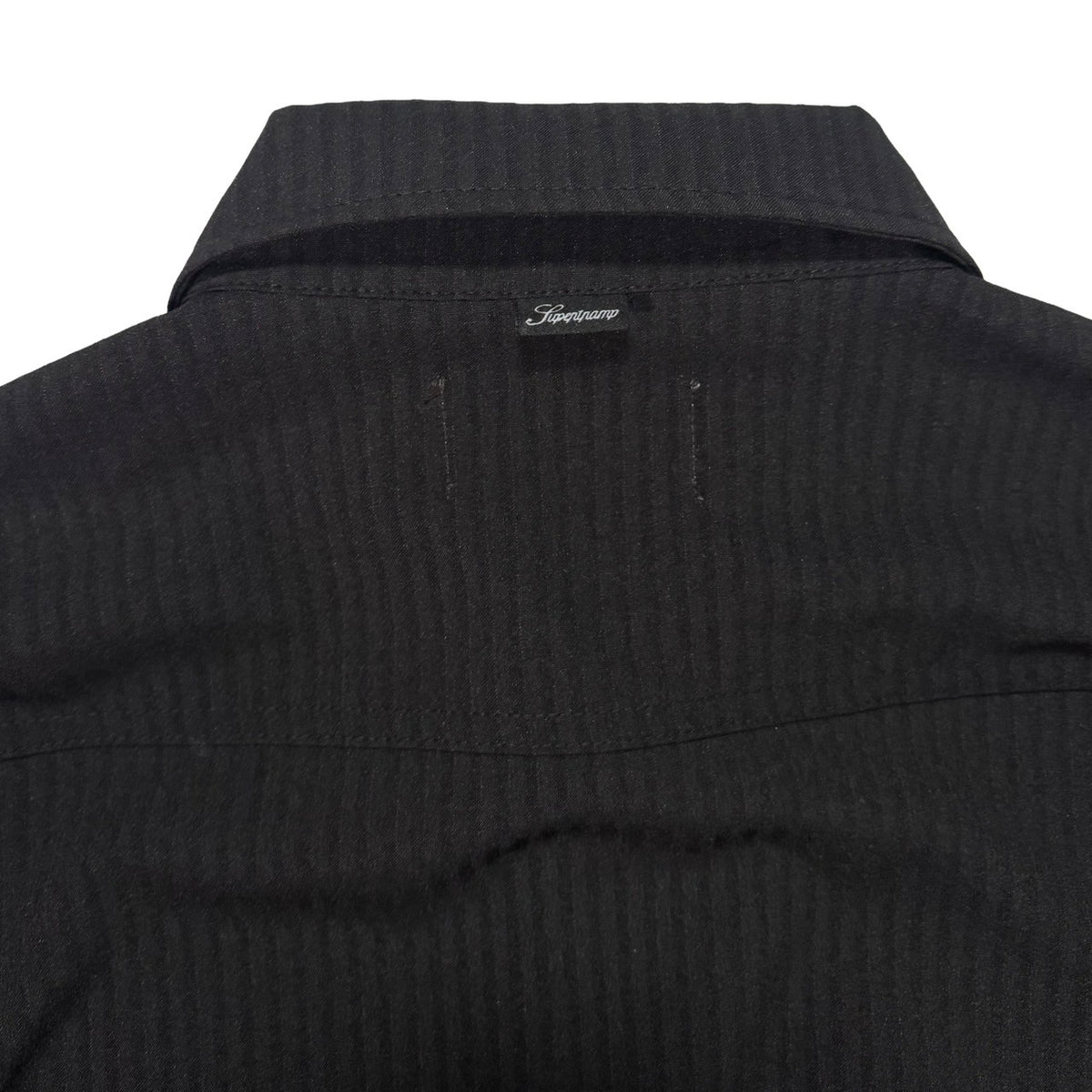 STRIPED L/S SHIRT / BLACK