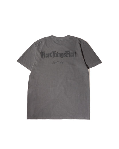 First things First Bule LOGO s/s TEE/ BLACK