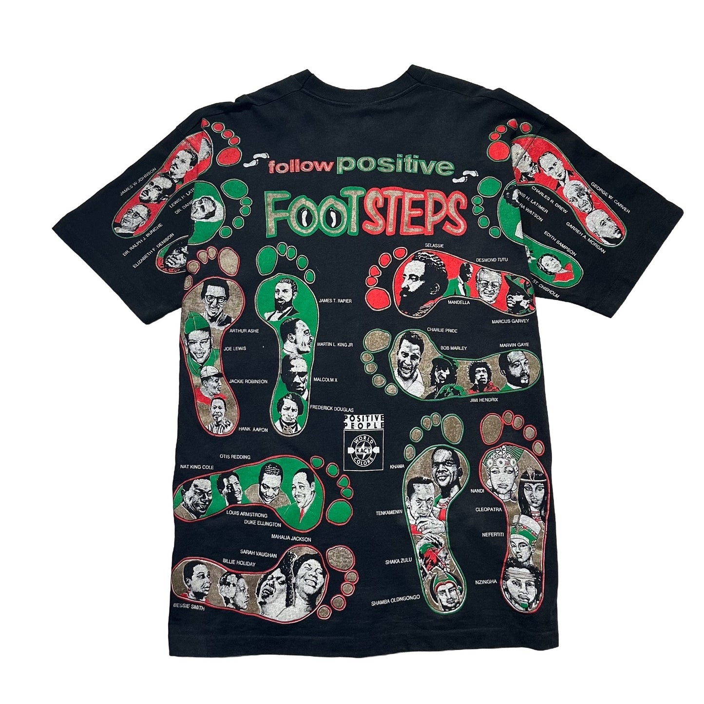 90s "Positive Footsteps" S/S TEE / XL