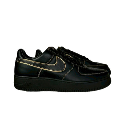 NIKE " AIR FORSE " / BLACK / BLACK-METALALLIC GOLD NOIR NOIR-ORMETA