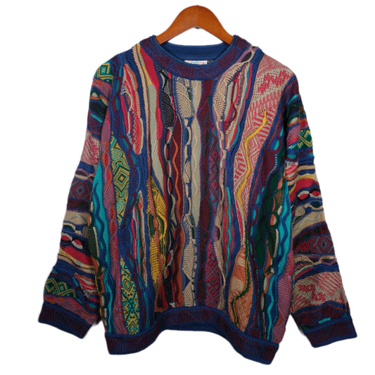 VINTAGE "COOGI" 3D KNIT SWEATER / MULTI/ 表記 S