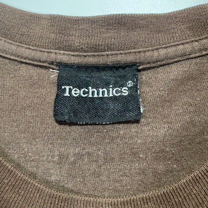 00s"Technics" S/S TEE BROWN / L