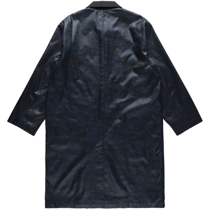 TIGER CAMO NYLON LONG JACKET / BLUE