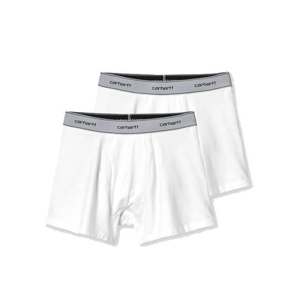 CARHARTT WIP COTTON TRUNKS (2PC PACK) / WHITE+WHITE