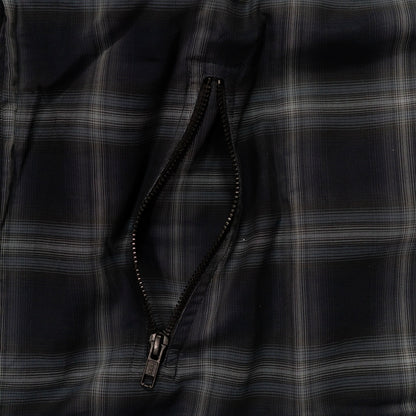 Zip Anorak Shirt / Blue Check