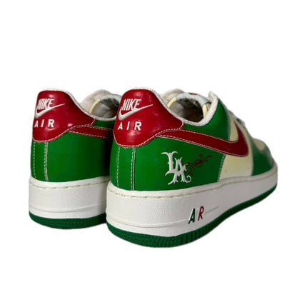 NIKE " AIR FORSE 1 Mr CARTOON" /  WHITE CLASSIC GREEN-VARSITY RED BLA VEGAZ RPRO