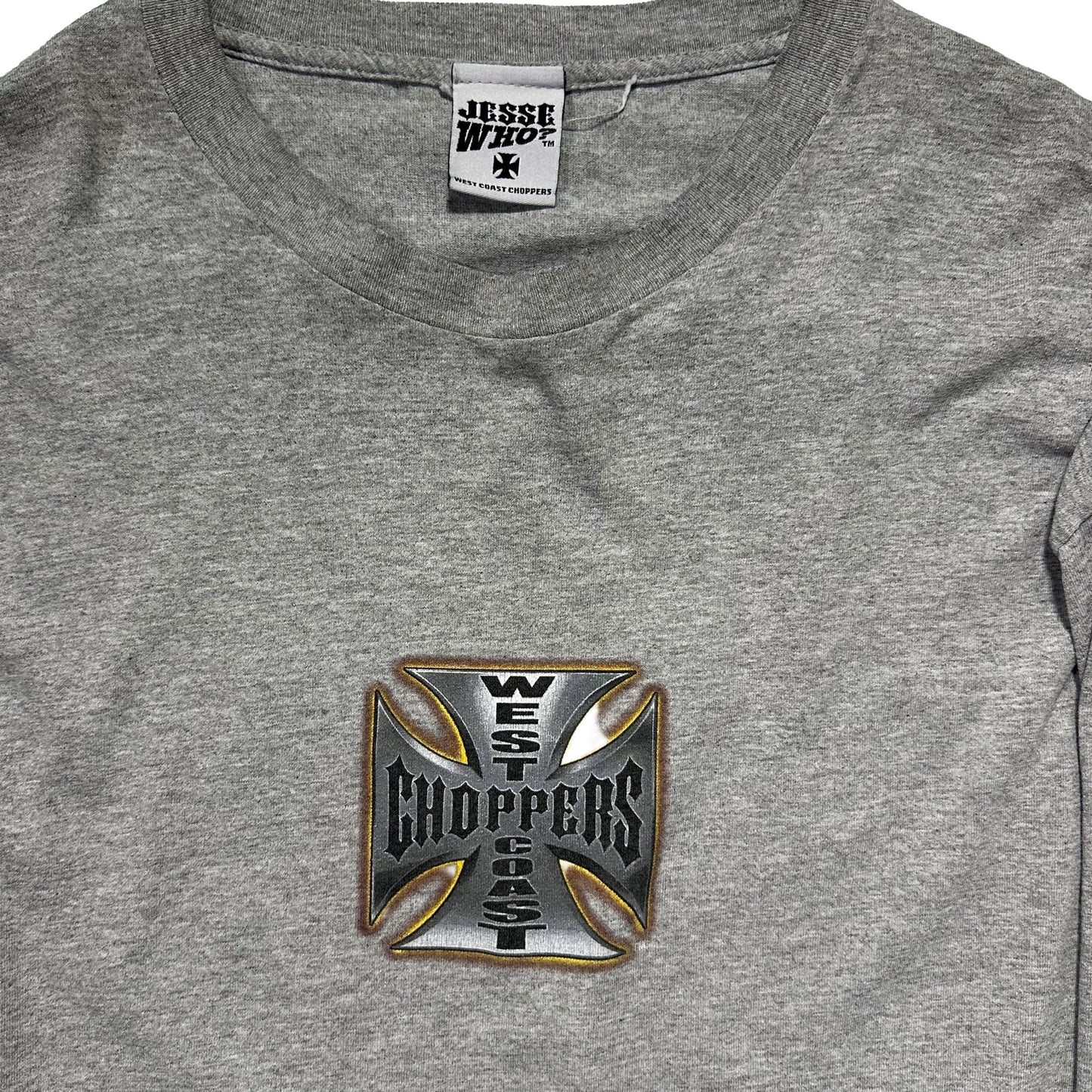90s "WEST COAST CHOPPERS" L/S TEE GREY / XL