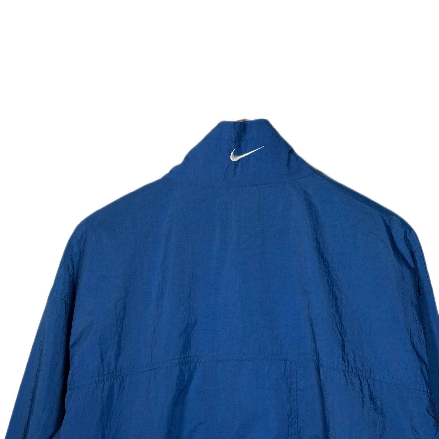 USED NIKE ZIPUP NYLON Jacket
　/ NAVY BLUE 表記XL