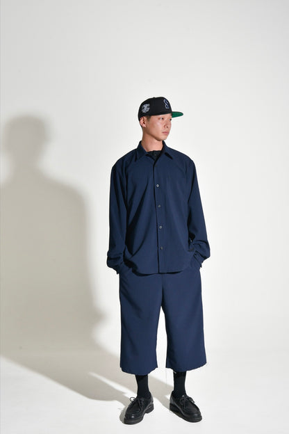 COOL STRIPE L/S SHIRTS / NAVY