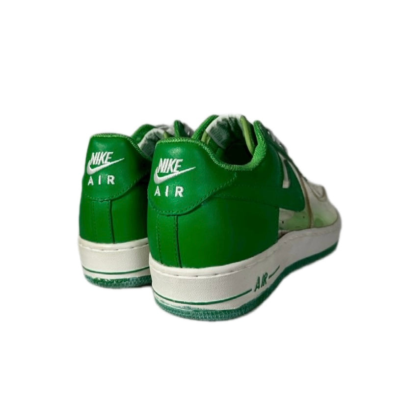 NIKE " AIR FORSE 1 TRANSPARMENT INVISIBLE" / CLEAR GREEN