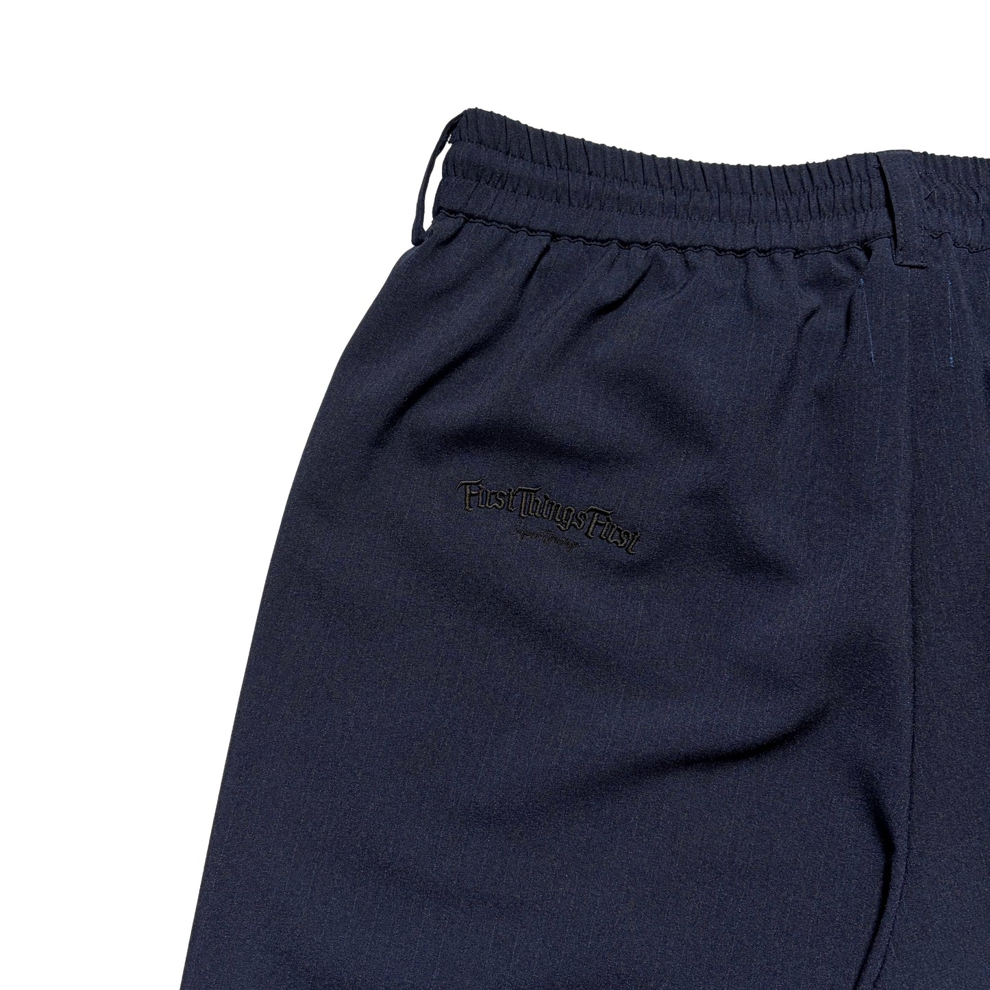 COOL STRIPE BAGGY SHORTS / NAVY