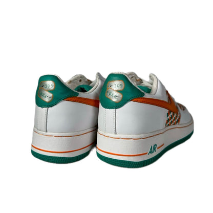 NIKE " AIR FORSE 1 PREMIUM MIAMI" / WHITE / CLEMENTINE-ALOE BLA OREP-ALOE