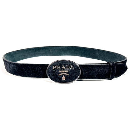 USED "PRADA " BELT / BLACK