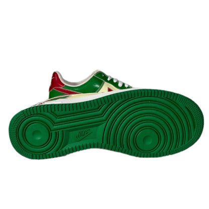 NIKE " AIR FORSE 1 Mr CARTOON" /  WHITE CLASSIC GREEN-VARSITY RED BLA VEGAZ RPRO