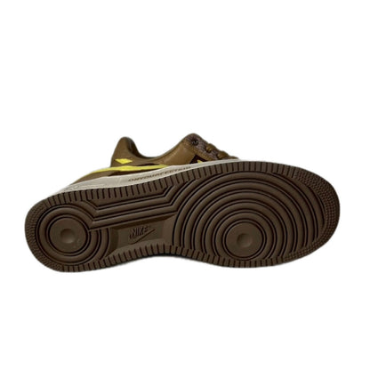 NIKE " AIR FORSE 1 UNEDEFEATED INSIDEOUT PRIORITY" / CANTEEN / LEMOE FRONT - PALOMINO BRU KA CITRON PALO