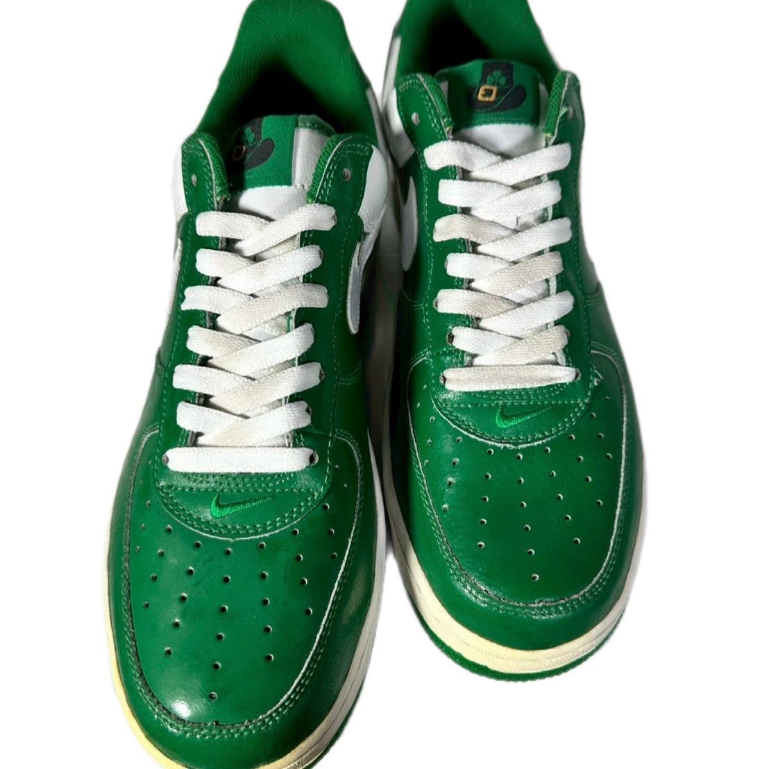 NIKE " AIR FORSE 1 PREMIUM St PATRICKS DAY" / PINE GREEN WHITE-ATOMIC GREEN VERBILL/ BL A-ATOMGR