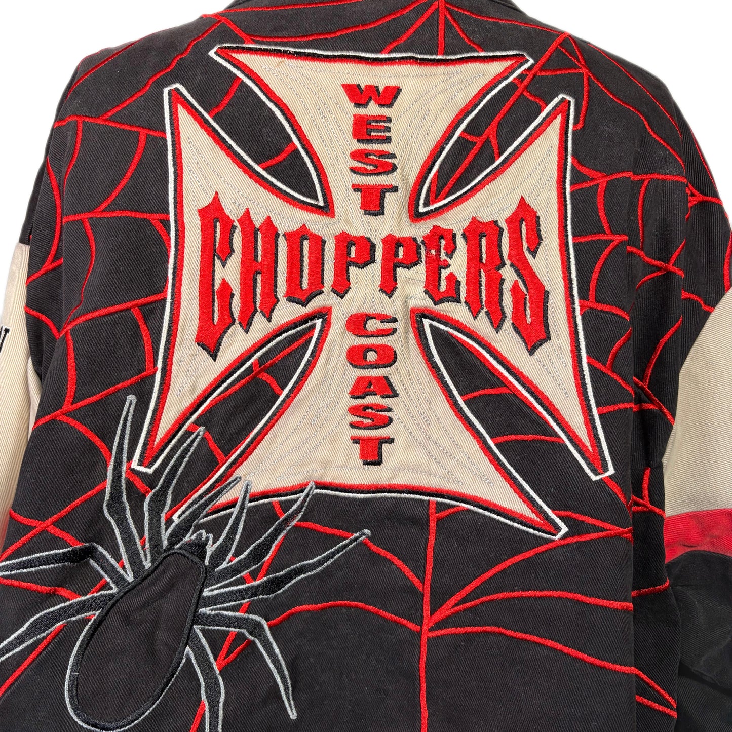 "USED" WEST COAST CHOPPERS SPIDER RACING JACKET / L