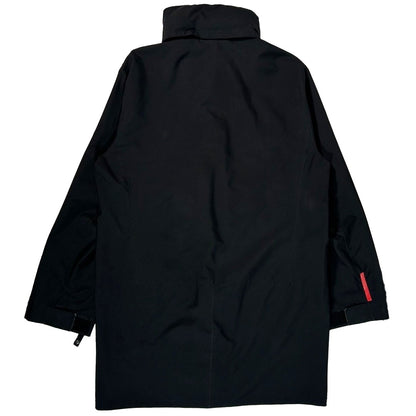 USED "PRADA SPORTS" NYLON LONG JACKET / BLACK/ 50