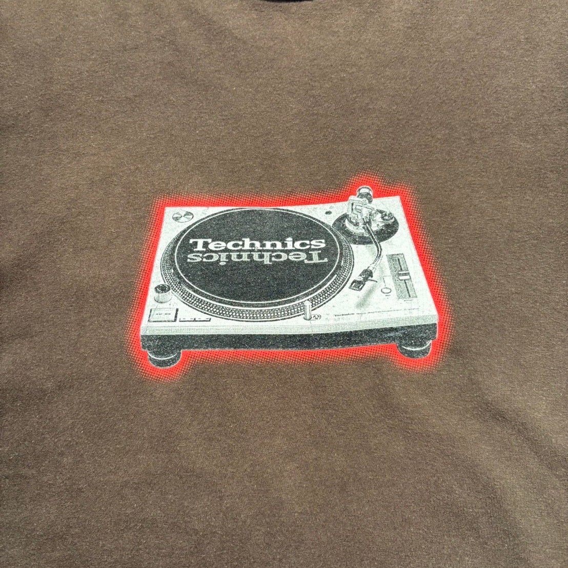 00s"Technics" S/S TEE BROWN / L