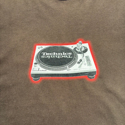00s"Technics" S/S TEE BROWN / L