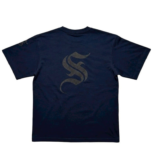 S LETTER TEE / NAVY