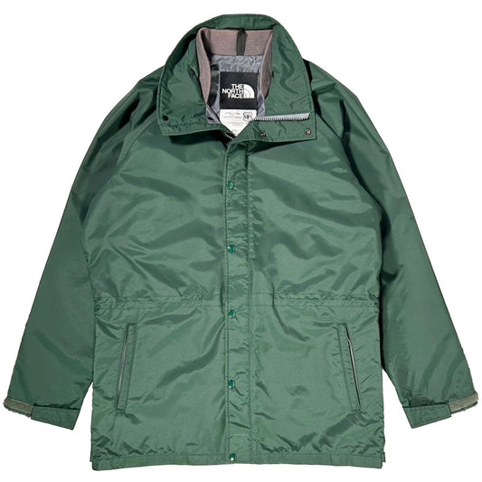 USED "THE NORSE FACE" NYLON LONG JACKET GORE TEX / DEEP GREEN