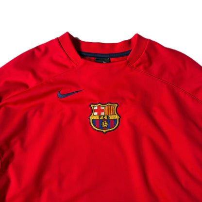 VINTAGE "FC BARCELONA" CREW S TRANING WEAR/ RED / 表記L