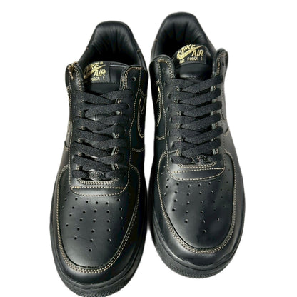 NIKE " AIR FORSE " / BLACK / BLACK-METALALLIC GOLD NOIR NOIR-ORMETA