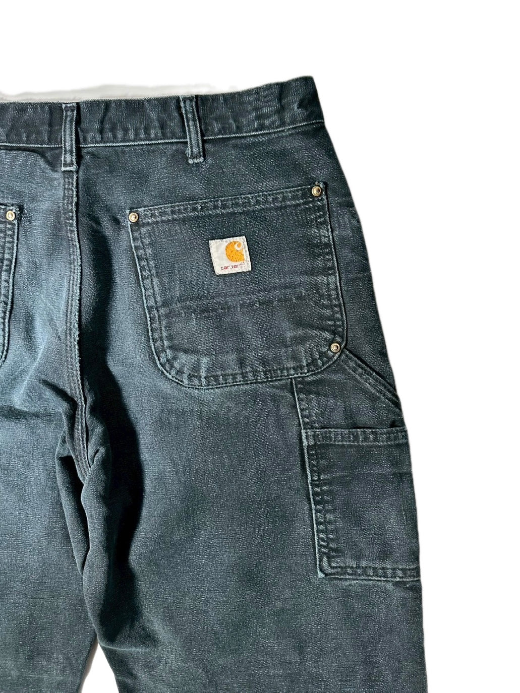 VINTAGE FADE "CARHARTT DOUBLE KNEE PANTS / BLACK /  表記W34/30
