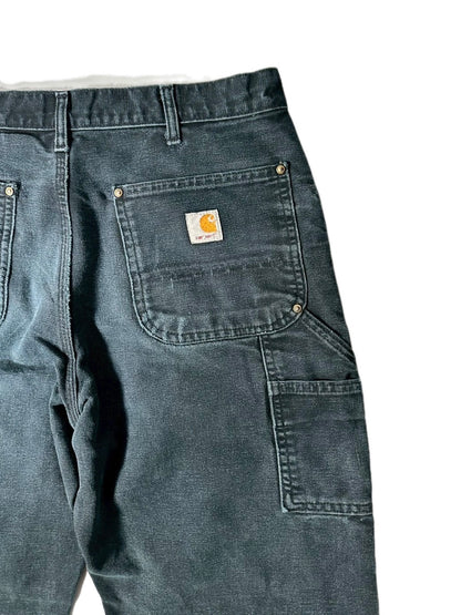 VINTAGE FADE "CARHARTT DOUBLE KNEE PANTS / BLACK /  表記W34/30